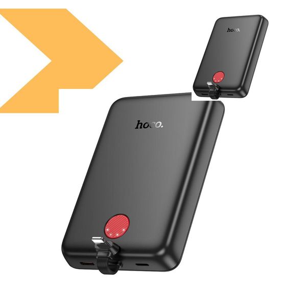 Power Bank Hoco J133A Triumph PD20W Magnetic з вбудованим кабелем iP 10000mAh (47000-J133A_471) | Зображення 1