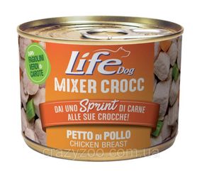 Вологий корм для собак LifeDog Mixer Crocc Petto di Pollo куряча грудка 150 г 423992