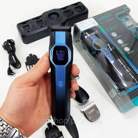 Машинка для стрижки волос с мотором VGR V-173 13 в 1, Машинка для стрижки акуммуляторная BX-60 | Зображення 4