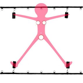 Бандаж Dreamtoys Ремінна система для фіксації до ліжка Blaze Bed Restraint Set