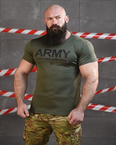 Тактична футболка потоотводящая SABUR АРМІЯ ОЛИВА ВТ6727