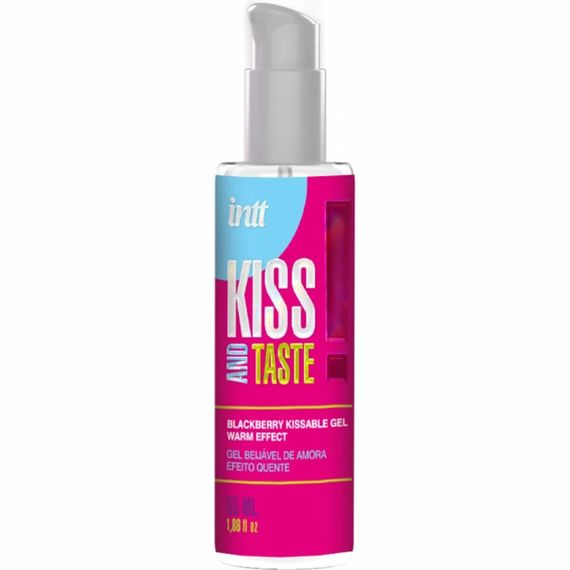 Масажний гель, що зігріває Intt KISS AND TASTE! їстівний, з ароматом ожини, 50 мл Sex Aura | Зображення 5