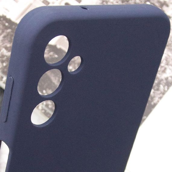 Чохол Silicone Cover Lakshmi Full Camera (AA) with logo для Samsung Galaxy A15 4G/5G / M15 5G Синій / Midnight blue | Зображення 3
