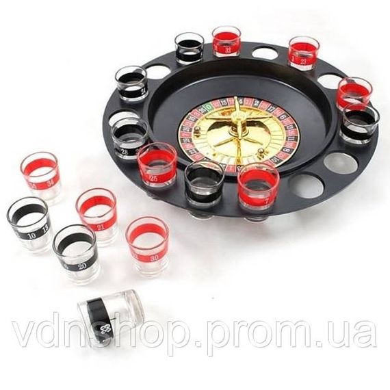 Алкогольная рулетка с рюмками игровой набор "Пьяная рулетка" 16 рюмок, Игра для развлечения на вечеринке ED-68 | Зображення 6