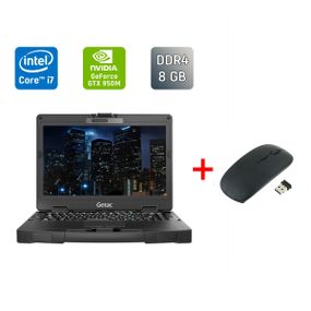 Захищений ноутбук Getac S410 / 14" (1920x1080) IPS Touch / Intel Core i7-6600U (2 (4) ядра по 2.6 - 3.4 GHz) / 8 GB DDR4 / 256 GB SSD / nVidia GeForce GTX 950M, 2 GB GDDR5, 128-bit / Windows 10 б/в + Подарунок Бездротова миша / USB