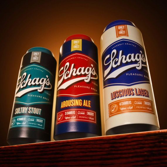 Мастурбатор – банка пива Blush Schag's Luscious Lager Masturbator Frosted, самозмащуваний, вакуум Sex Aura | Зображення 7