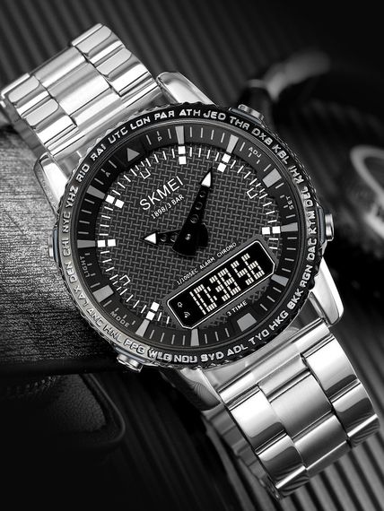 Skmei 1898SIBK Silver-Black | Зображення 2