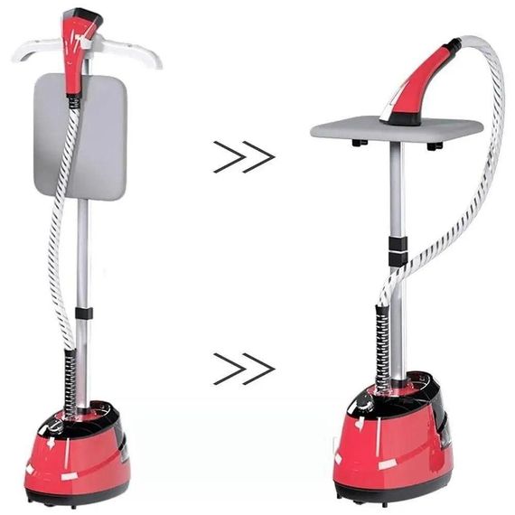 Отпариватель вертикальный для одежды Garment Steamer 2000W Красный Паровой утюг для всех видов ткани | Зображення 2