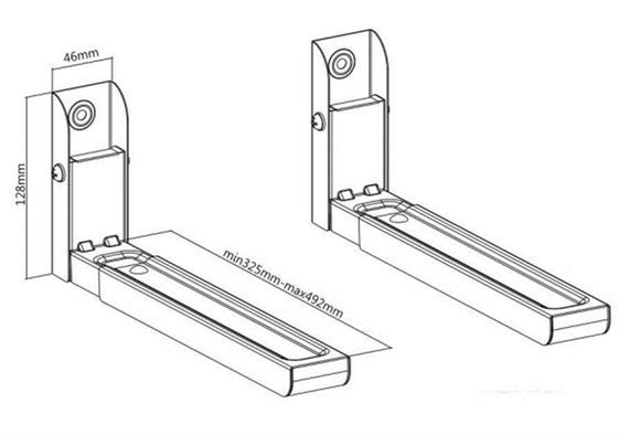 Креплення для мікрохвильовки з антикорозійного матеріалу XPRO MC-01 (44605-_322) | Зображення 3