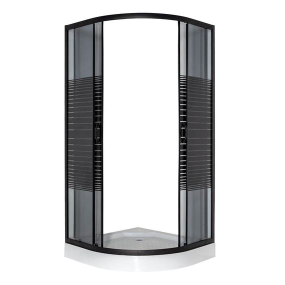Душова кабіна VIVIA 091 Black s line JK New 90*90*191 низький піддон | Зображення 2