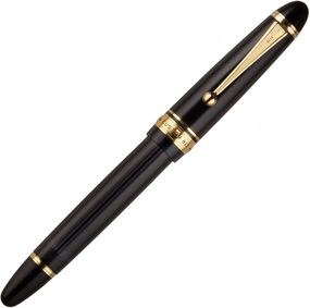 Перьевая ручка Pilot Custom 823 Черная с золотым пером Подарочный набор, тонкое (F)
