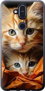 Чехол на Nokia 8.1 Котики 2 из силикона FCh_008308