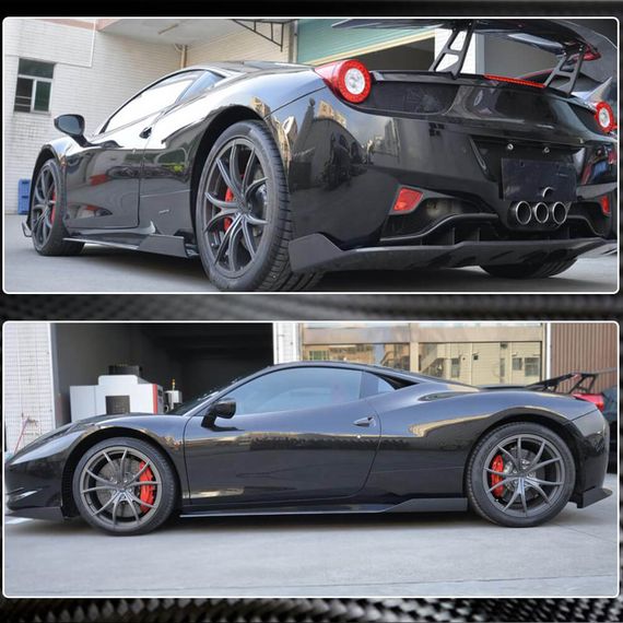 Боковые Пороги (2011-2013, Карбон) для Ferrari 458 Italia | Зображення 3