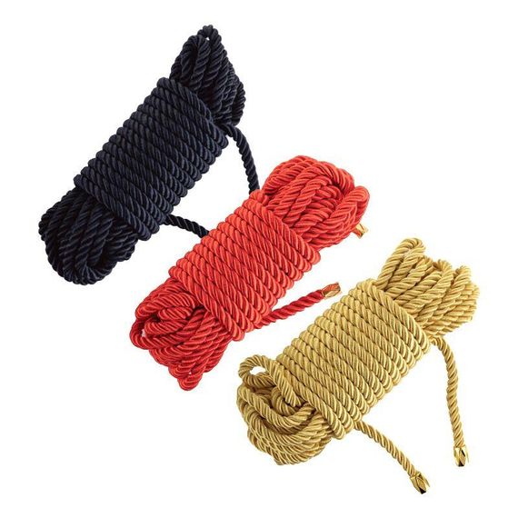 Мотузка для шибарі LOCKINK SEVANDA Shibari Pratice Rope, червона, 8 м, нейлон+бавовна Sex Aura | Зображення 2