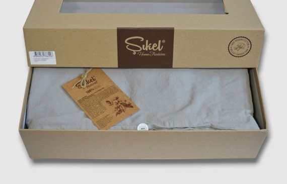 Постільна білизна Sikel Stonewashed Soho 200 х 220 см Gri | Зображення 3