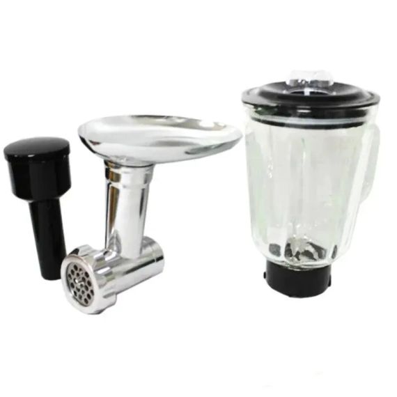 Кухонный комбайн 3 в 1 Rainberg RB-8080 Тестомес / Мясорубка / Блендер/ Планетарный миксер 4200В | Зображення 2