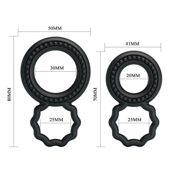 Набор эрекционных колец RING BI-210172 sexstyle | Зображення 5