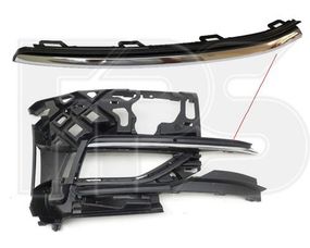 Накладка в бампері верхня ліва VOLKSWAGEN GOLF VII 17-20 5G0854661FRYP