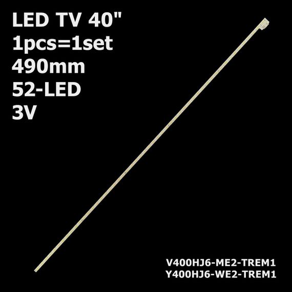 LED підсвітка TV 40" inch 490mm 52-led V400HJ6-ME2-TREM1 V400HJ6-ME2-TREM2 Y400HJ6-WE2-TREM1 1шт.