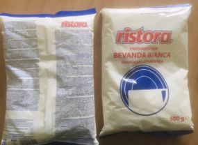 Сухі вершки в гранулах Ristora Bevanda Bianca, 500г, Італія для вендингу та Horeca (сухе молоко)