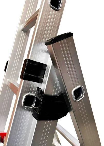 Драбина алюмінієва трисекційна GTM KME309 3x9 сходинок 2.45-5.69м (KME309) (39946) | Зображення 2