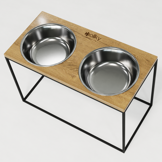 Миски на підставці для дуже великих собак Hollky Base XXL40 (2 × 2,8 л) BXXL40-643240-BLNT | Зображення 6