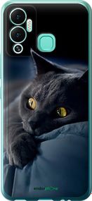 Чохол на Infinix Hot 12 Play Димчастий кіт "825u-2759-2448"
