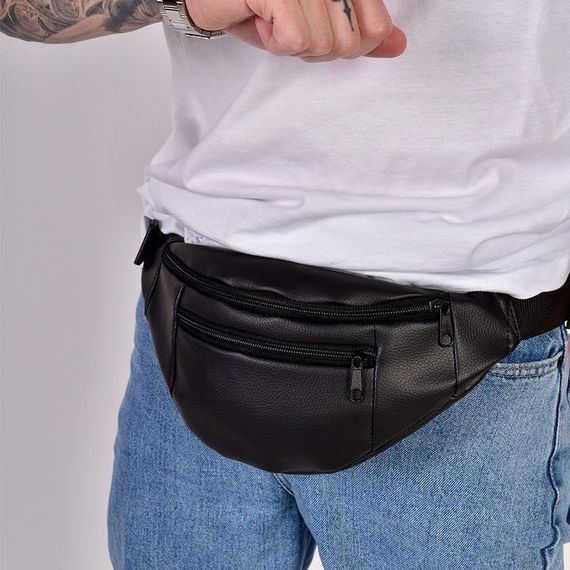 Бананка для телефона , Сумка для города, AB-536 Бананка черная | Зображення 4