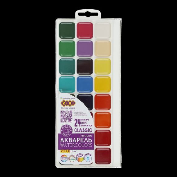 Акварель ZiBi ZB-6587 24 цвета