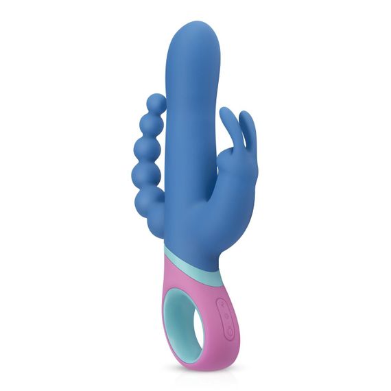 Вібратор-кролик з ротацією и анальним стимулятором PMV20 Vice - Double Vibrator Sex Aura