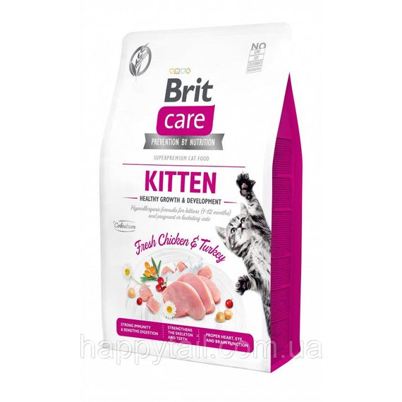 Корм сухой Brit Care Cat Grain Free Kitten Healthy Growth and Development для котят для здорового роста и развития 2