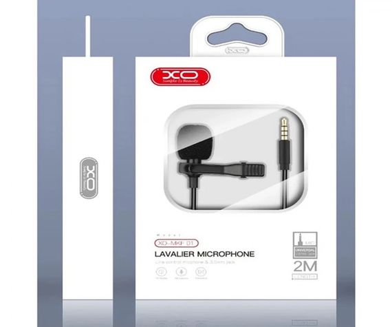 Петличный универсальный стерео микрофон MKF XO MKF02 Type-C черный (MKF02_247) | Зображення 5