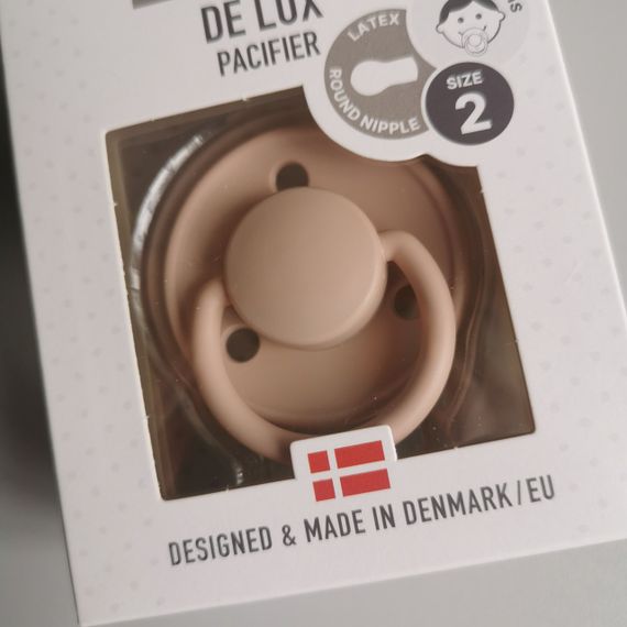 Соска пустушка Bibs De Lux 6-18 міс Latex | Зображення 1