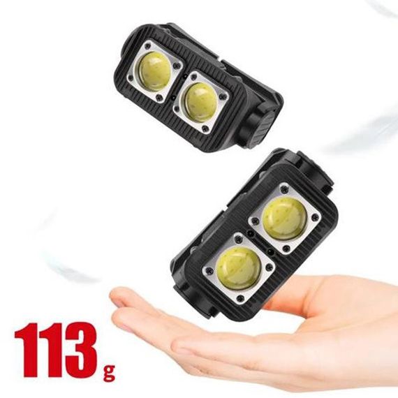 Ліхтарик налобник K372-2COB, Акумуляторний налобний ліхтар, Тактичний ліхтар для риболовлі VE-63 | Зображення 7