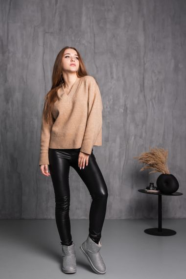 Уггі жіночі Fashion Ruby 3877 36 розмір 23 см Сірий | Зображення 8