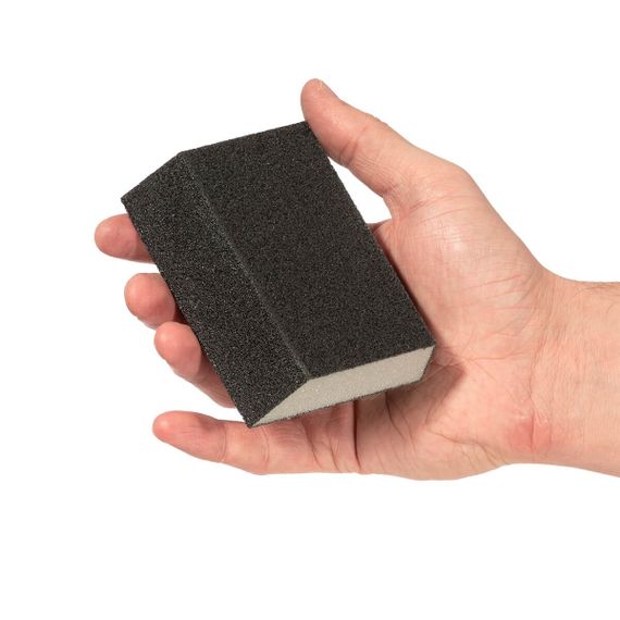 Губка для шліфування трапеція 110*75*54*25 мм, оксид алюмінію К240 INTERTOOL HT-08241 | Зображення 3