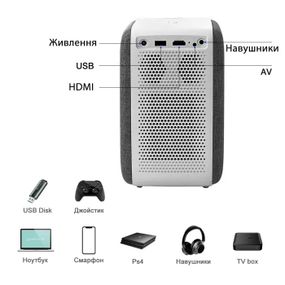 Високоякісний проектор Full HD 1080p Android XPRO PANOPLUS AIB (H6 Pro_9150)