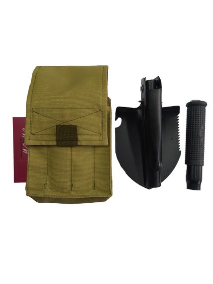 Складна міні лопата MFH чорна в чохлі M&M Вид 1 Coyote койот (213508) | Зображення 1