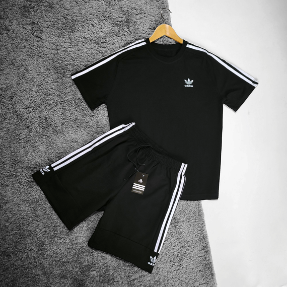Літній чоловічий комплект Adidas футболка + шорти | Зображення 4