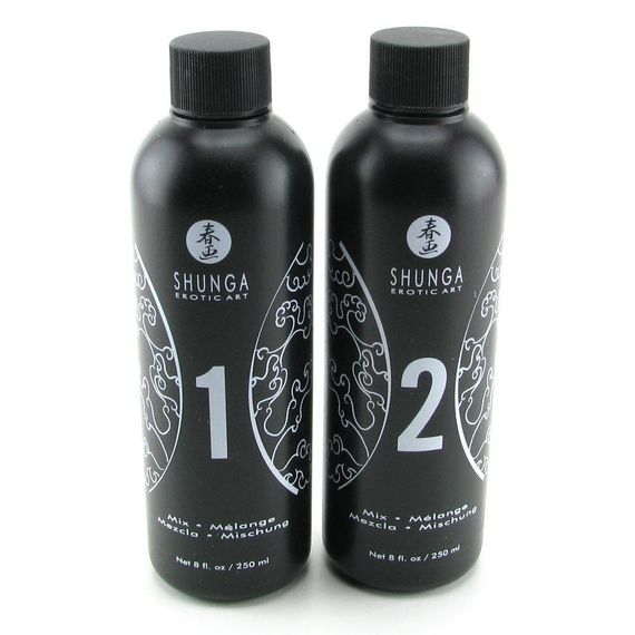 Гель для NURU масажу Shunga Oriental Body-to-Body – Exotic Fruits (2 x 225 мл) плюс простирадло | Зображення 1