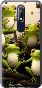 Чехол на Nokia 7.1 Жабки "5656u-1593-17620"