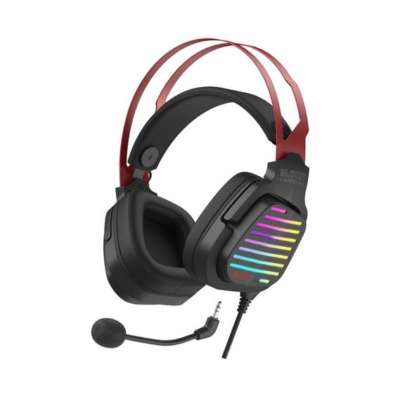 Гарнітура ігрова Bloody G560 Sports Red з підсвічуванням, колір чорно-червоний, USB | Зображення 1