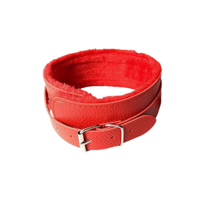 БДСМ ошейник «Soft hugs», цвет красный sexstyle