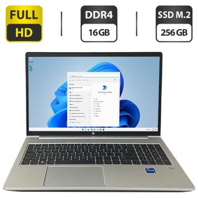 Ультрабук HP ProBook 450 G10 / 15.6" (1920x1080) IPS / Intel Core i5-1335U (10 (12) ядер по 3.4 - 4.6 GHz) / 16 GB DDR4 / 256 GB SSD M.2 / Intel Iris Xe Graphics / Fingerprint / WebCam б/у