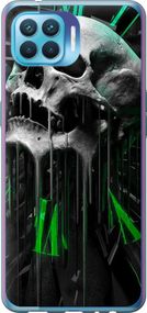 Чехол на Oppo Reno 4 Lite Череп-часы "4100u-2099-17620"