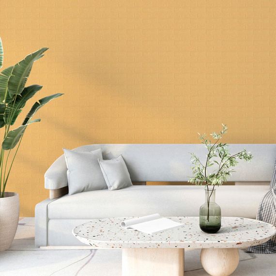 3D панель самоклеюча 700х770х3мм цегла Жовто-пісочна (009-3) SW-00000229 | Зображення 4