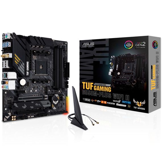 Материнcька плата ASUS TUF GAMING B550M-PLUS WIFI II sAM4 B550 4xDDR4 M.2 HDMI DP Wi-Fi BT mATX 90MB19Y0-M0EAY0 | Зображення 7