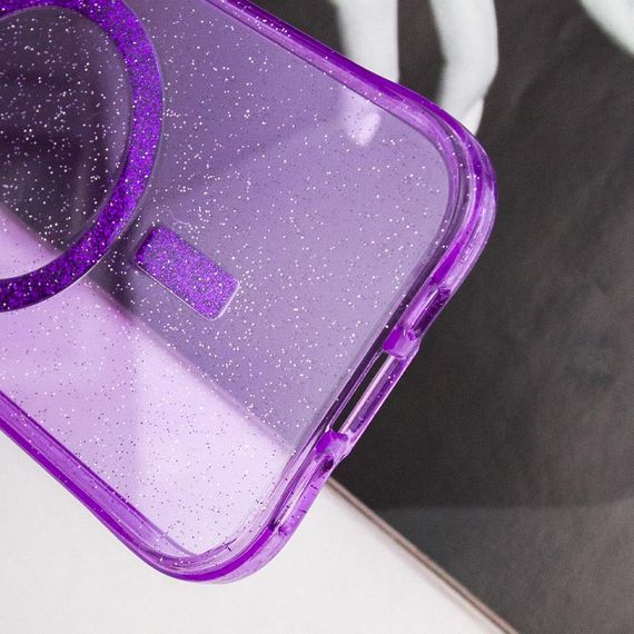 Чехол TPU Radiance with MagSafe для Apple iPhone 15 (6.1") Purple | Зображення 4