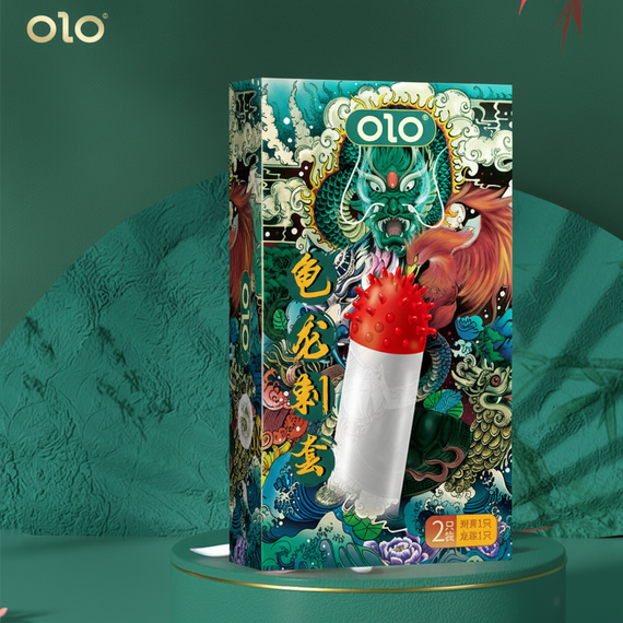 Презервативи стимулюючі з вусиками OLO Dragon ультратонкі латексні 180 мм Прозорий | Зображення 1