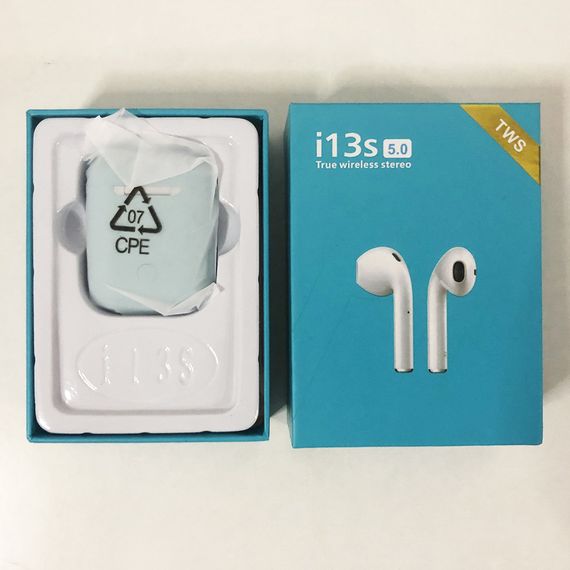 Бездротові bluetooth навушники i13S ProStar 5.0 з кейсом. Колір блакитний | Зображення 2